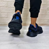 M.P one 232-3512 Siyah Sax Cırtlı Fuspetli Çocuk Spor Ayakkabı thumbnail 5