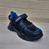 M.P one 232-3512 Siyah Sax Cırtlı Fuspetli Çocuk Spor Ayakkabı thumbnail 9