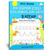Okul Öncesi EN SÜPER Çizgi Çalışmaları Seti - 1