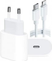 Sesatech Miyuu Apple iPhone Se (2. Nesil) Uyumlu 20W Usb-C Güç Adaptörü + 1m Usb-C Lightning Şarj Kablosu Seti - 2