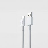 DVIP L34 6A 120W Fast Charging UsbA to Type-C Data ve Hızlı Şarj Kablosu 1M Beyaz - 1