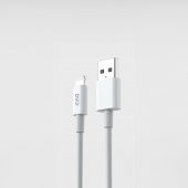 DVIP L33 6A 120W UsbA to Lightning Data ve Hızlı Şarj Kablosu 1M Beyaz - 1