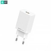 DVIP N14 2.4A UsbA to Type-C Kablolu Hızlı Şarj Aleti Set Beyaz thumbnail 3