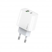 DVIP N30 20W Type-C PD + UsbA Quick Charger Çift Çıkışlı Şarj Aleti Başlığı - 1