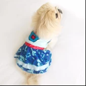 TEDDY BLUE KÖPEK ELBİSESİ  by Kemique  Köpek Kıyafeti - 8