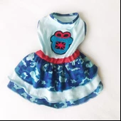 TEDDY BLUE KÖPEK ELBİSESİ  by Kemique  Köpek Kıyafeti - 2