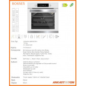 Silverline BO65E5W01 Beyaz Cam Ankastre Fırın 14 Program Multifonksiyonel - 2