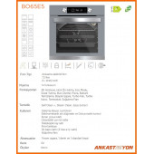 Silverline BO65E5S01 Gri Cam Ankastre Fırın 14 Program Multifonksiyonel - 2