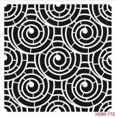 Cadence Home Decor Midi Stencil Boyama Şablonu 25x25 cm. HDM-172 - 1