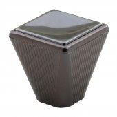 Mobilya Düğme Dolap Çekmece Kulpu Kulbu Plastik Füme Tek Vidalı Kulp thumbnail 3