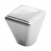 Mobilya Düğme Dolap Çekmece Kulpu Kulbu Plastik Krom Tek Vidalı Kulp thumbnail 1