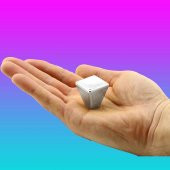 Mobilya Düğme Dolap Çekmece Kulpu Kulbu Plastik Krom Tek Vidalı Kulp thumbnail 3