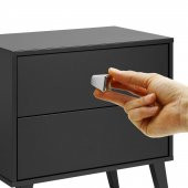 Mobilya Düğme Dolap Çekmece Kulpu Kulbu Plastik Krom Tek Vidalı Kulp thumbnail 4