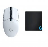 Logitech G305 Beyaz Kablosuz Gaming Mouse ve OEM Mouse Pad 40x30 cm - 1