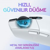 Logitech G305 Beyaz Kablosuz Gaming Mouse ve OEM Mouse Pad 40x30 cm - 4