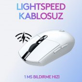 Logitech G305 Beyaz Kablosuz Gaming Mouse ve OEM Mouse Pad 40x30 cm - 5