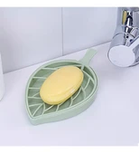 Ms Yaprak Tasarımlı Yeşil Izgaralı Sabunluk 3 Adet. - 1