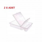 Kutu Yemlik Şurupluk Plastik Gri - 1.5 Lt- 2 Adet - 1