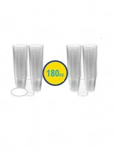 ASORTY BARDAK SEFFAF PLASTIK 180 CC 100LU - 1