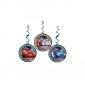 Cars Neon Garland Mcqueen Temalı Sarkıt Süs 3 Adet - 1