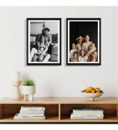 Yapışkanlı Sök Tak Siyah 2'li Çerçeve 20x30cm (FOTOĞRAF BASKILI) - 2