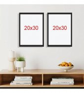 Yapışkanlı Sök Tak Siyah 2'li Çerçeve 20x30cm - 6
