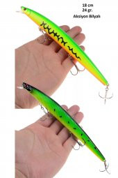 2 Adet 18cm 24gr.Rapala Lures Sahte Balık Yemi Yapay Yem Suni Yem Maket Balık Jig Yem - 1