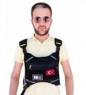 Motorcu Göğüs Çantası Reflektörlü Su Geçirmez Kan Grubu B- - 1