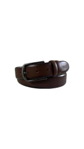 Fossil Kahve  Düz Dikiş Hakiki Deri 3,5 cm Erkek Kemeri-105cm - 2