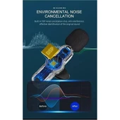 Daytona K9-C2 TYPE-C+Lightning kablosuz 2'li yaka mikrofonu (1Adet Kablosuz Alıcı + 2Adet Mikrofon) (3-in-1) thumbnail 2