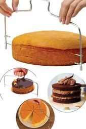 Profesyonel Pasta Dilimleyici + 1 Adet Yedek Tel - 1