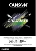 Canson Graduate Black Mix Media A4 240gr 20yp Çok Amaçlı Blok / 400131095 - 1