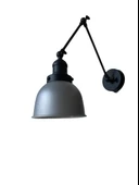 Dylight Retro Metal Dekoratif Akrobatik Rustik Gri Mafsallı Duvar Aplik thumbnail 2