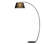 Dylight Retro Metal Dekoratif Rustik Siyah C Kol Başlık Köşe Lambası Lambader Başlık Çap:40 cm - 1