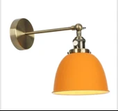 Dylight Retro Turuncu Metal Dekoratif Rustik Mafsallı Duvar Aplik - 1