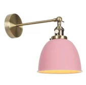 Dylight Retro Metal Dekoratif Mafsallı Pembe Duvar Aplik - 1