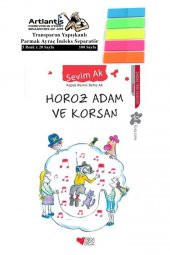 Horoz Adam ve Korsan Sevim Ak 150 Sayfa Karton Kapak 1 Adet Fosforlu Transparan Kitap Ayraç 1 Paket - 1