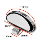 Space Kör Nokta Aynası Oval Krom /AYDS93-2 - 4