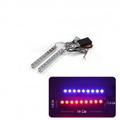 Space 2x9 Led Panjur İçi Çakar Lamba 9W Kırmızı-Mavi /LAPA178 - 1