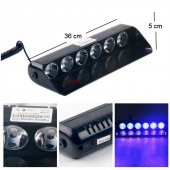 Space Cam İçi Çakar Lamba Uzaktan Kumandalı 27 Led 27W 12V Kırmızı-Beyaz-Mavi / LAPA521 - 1