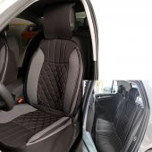 Space Elegance 5'li Koltuk Kılıfı Set Minder Siyah-Gri / KLMNY542 - 1