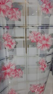 Kırmızı Papatya  Desenli Masa Örtüsü 80 CM X120 CM - 1
