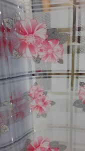 Kırmızı Papatya  Desenli Masa Örtüsü 80 CM X120 CM - 2