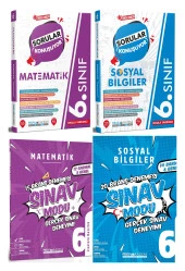 Pruva Akademi 6. Sınıf Matematik + Sosyal Bilgiler Sorular Konuşuyor + Deneme Seti 4 Kitap 2023 - 1