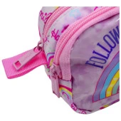 Muggle Kalem Çantası Soft Rainbow Pembe İki Bölmeli Kalemlik - 4