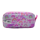 Muggle Kalem Çantası Soft Rainbow Pembe İki Bölmeli Kalemlik - 5