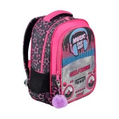 Muggle Okul Çantası Music Siyah İlkokul Sırt Çantası - 2