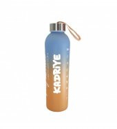 Kişiye Özel Renkli 750 ml Motivasyon Cam Su Matarası HK2708 - 2