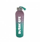 Kişiye Özel Renkli 750 ml Motivasyon Cam Su Matarası HK2708 - 4