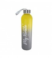 Renkli 750 ml Motivasyon Cam Su Matarası HK2707 - 2